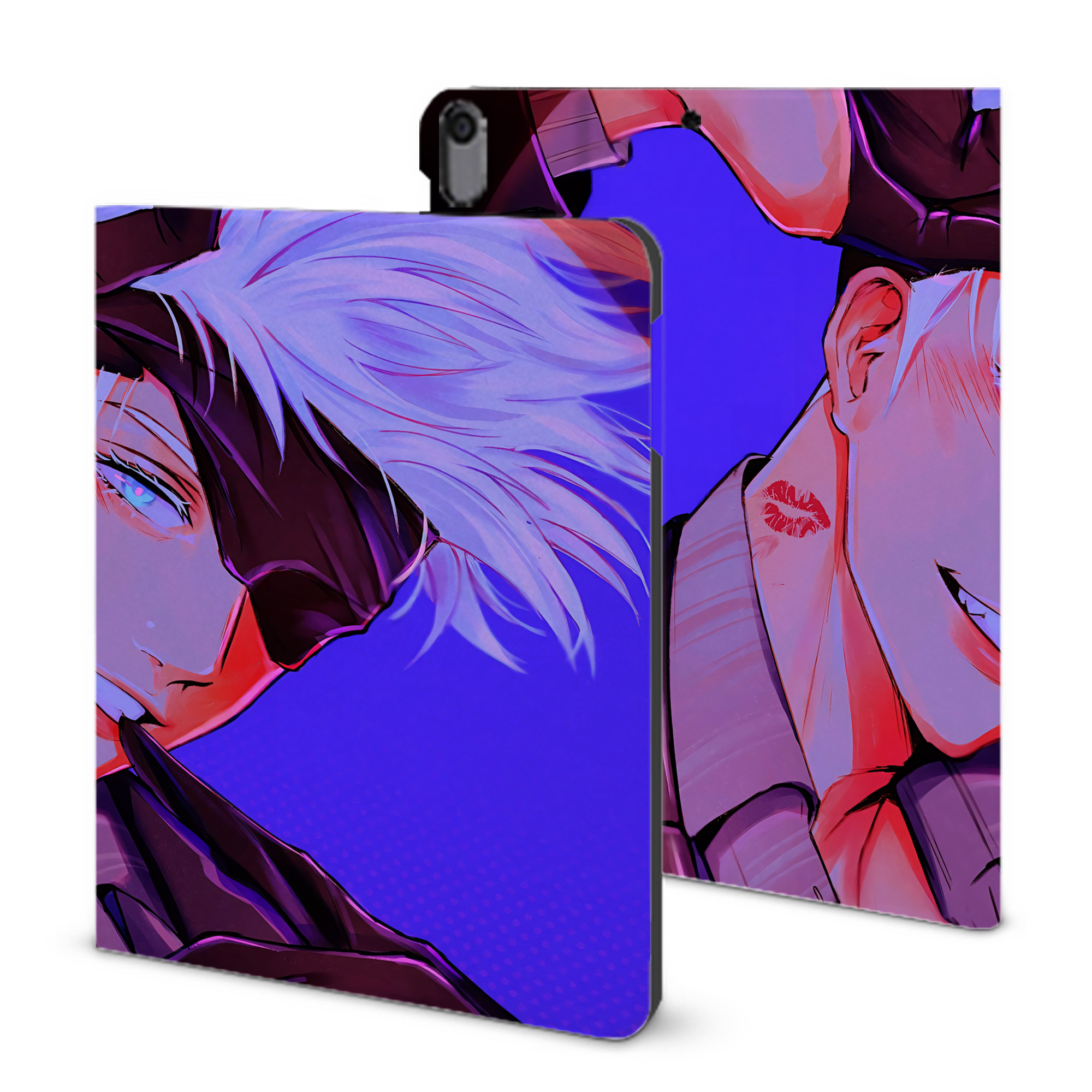 （画像用） 呪術廻戦 Jujutsu Kaisen IPad ケース ブック型 PUレザー TPU 耐衝撃 軽量 薄型 ペン収納なし 全面保護 IPad 各モデル対応